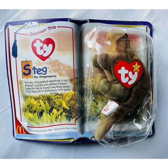 Ty Beanie Baby Steg Stegosaurus New SEALED
